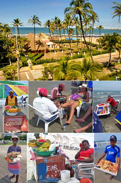 The sea in front of The Caribe 