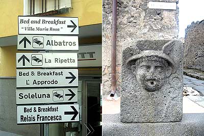 Heading back to Sorrento and an artifact in Pompeii